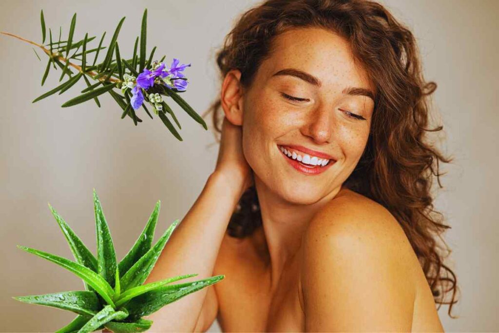 aloe e romsmarino per la bellezza